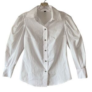 NEW Young Fabulous & Broke White Button Down Shirt